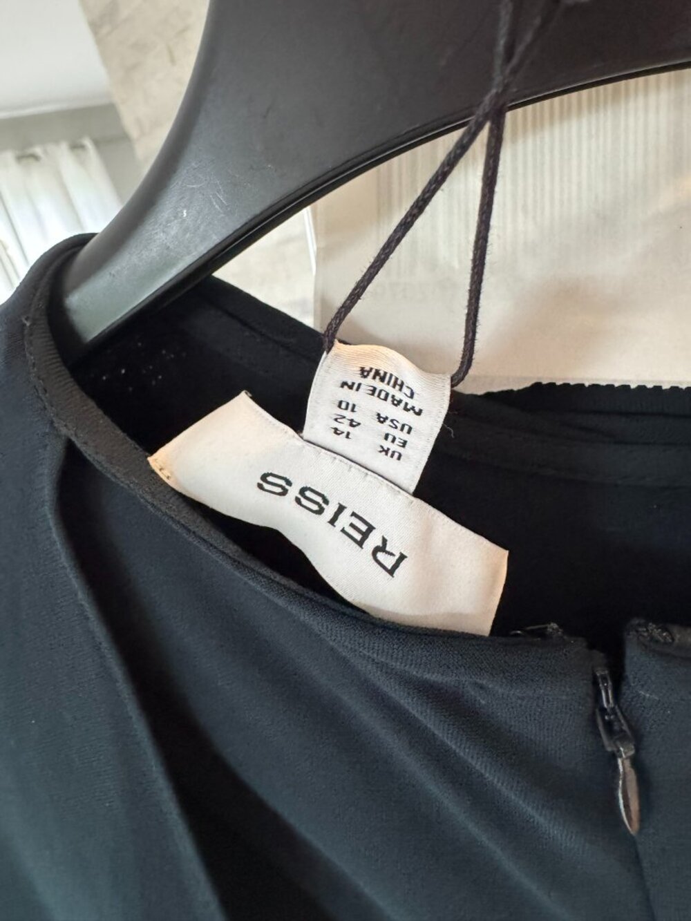 REISS Teal Green Cape Dress - Picture 8 of 8